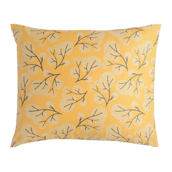 Комплект постельного белья из сатина с принтом 'Сибирский цветок' из коллекции russian north, 150х200 см Tkano