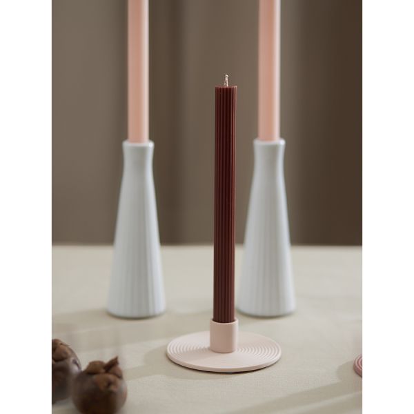 Набор из двух свечей коричневого цвета из коллекции edge, 24,5 см Tkano