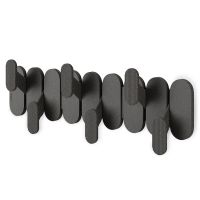 Вешалка настенная tempo, 6 крючков, черная Umbra