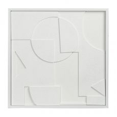Панно декоративное с эффектом 3d minimalism, с белой рамой, 60х60 см Bergenson Bjorn