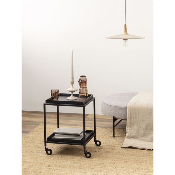 Тумба на колесах domo, 40,5х40,5х53,5 см, черная Bergenson Bjorn