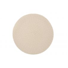 Салфетка под приборы 38 см, полипропилен, круглая, молочно-бежевая, Matera ANNA LAFARG