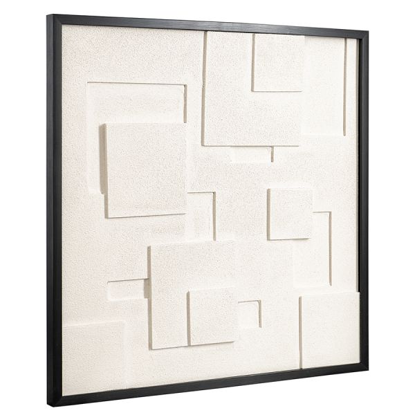Панно декоративное с эффектом 3d minimalism, 60х60 см, бежевый Bergenson Bjorn