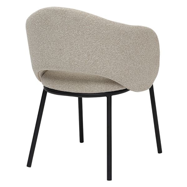 Стул coastal, букле, крем-брюле/черный Bergenson Bjorn