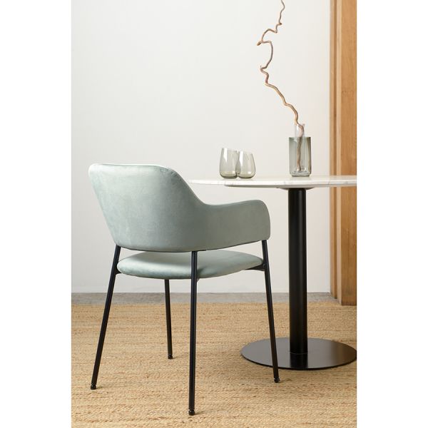 Стул viva серо-зеленый велюр