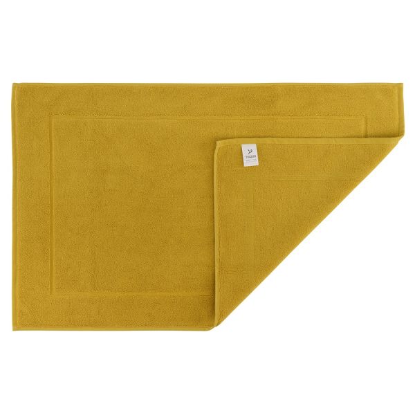 Коврик для ванной горчичного цвета