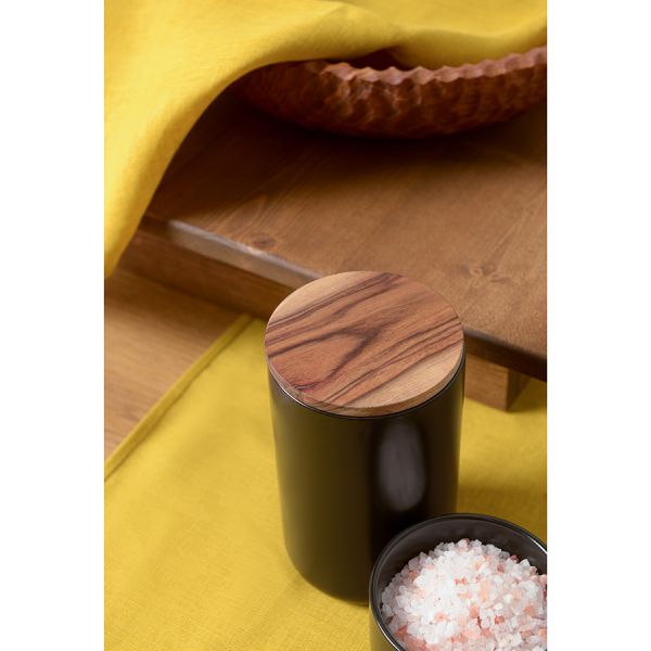 Банка для хранения керамическая smart solutions 750 мл черная