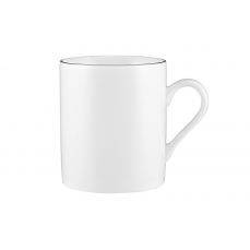 Кружка 300 мл, фарфор, белая, с серебристым кантом, White Platinum Maxwell & Williams