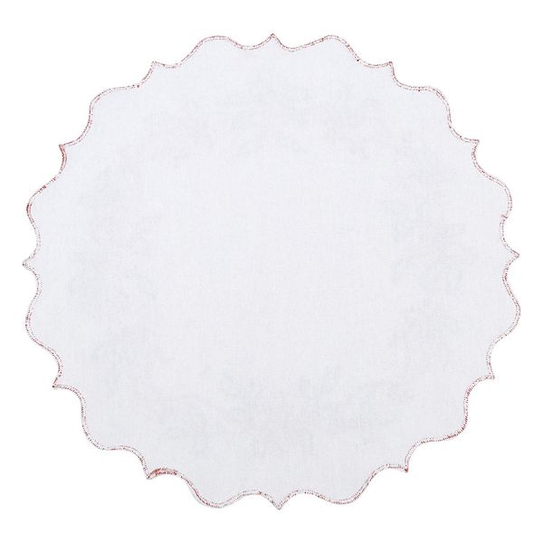 Набор из двух салфеток под приборы festive wreath из коллекции new year essential, D38 см Tkano