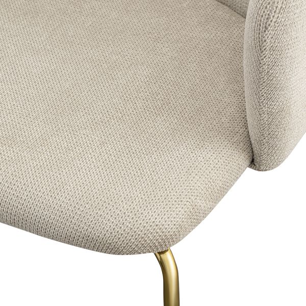 Стул dwight, фактурный шенилл, светло-бежевый Bergenson Bjorn