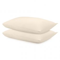 Набор из двух наволочек из сатина белого цвета из коллекции essential 50х70 см