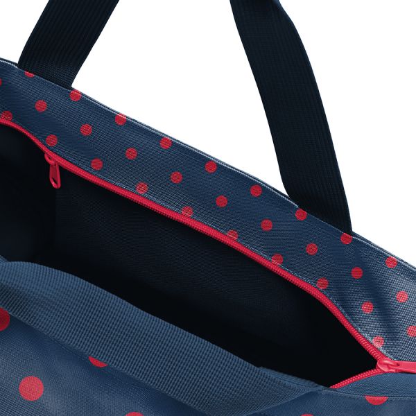 Сумка shopper m mixed dots red