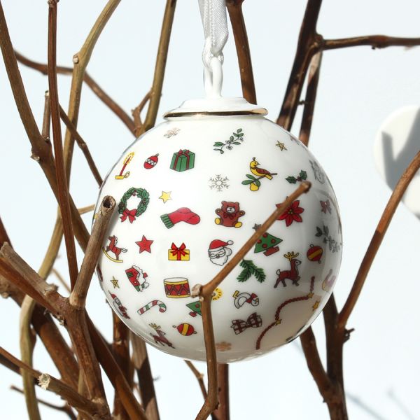 Новогодний шар, 8 см, NOEL ORO     12-4-17