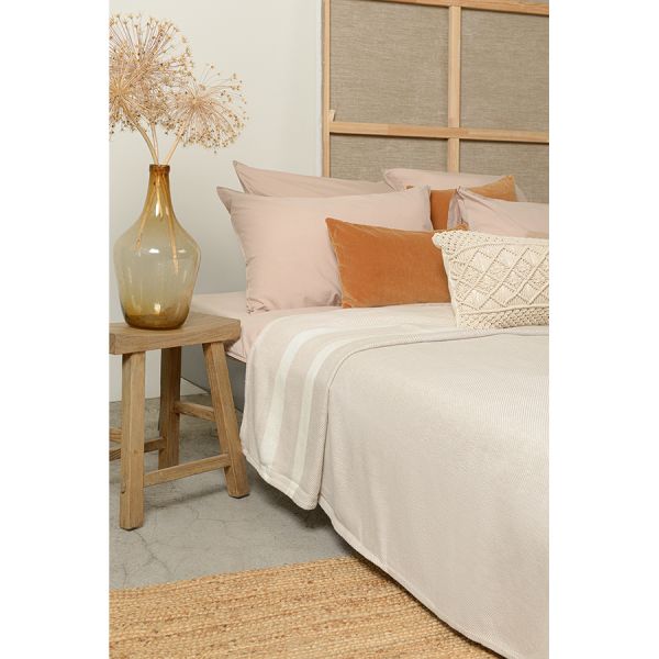 Чехол на подушку из хлопкового бархата коричневого цвета из коллекции essential 45х45 см