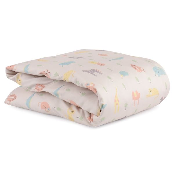 Комплект постельного белья из сатина с принтом animalia world из коллекции tiny world 150х200 см