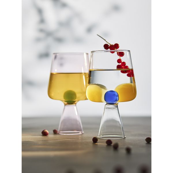 Бокал для вина orb 400 мл, прозрачный/синий Liberty Jones