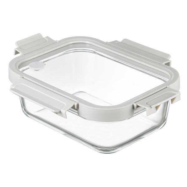 Контейнер для запекания и хранения прямоугольный с крышкой, 1 л, светло-серый Smart Solutions