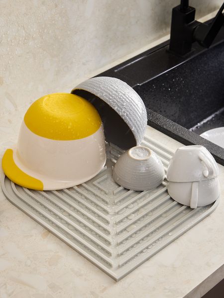 Коврик для сушки посуды dry flex, 34,5х31,5 см, графит Smart Solutions