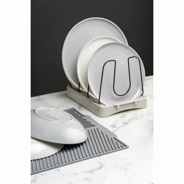 Набор обеденных тарелок in the village 28 см, серые, 2 шт Liberty Jones