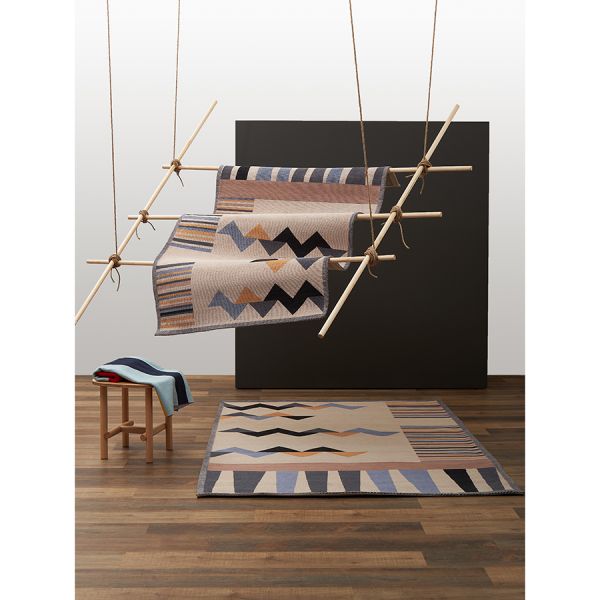 Плед из хлопка по мотивам нанайских орнаментов из коллекции cultural heritage, 130х180 см Tkano