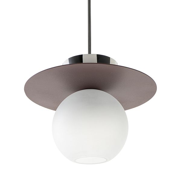 Светильник подвесной anniken, D36х28 см, черный/белый/сливовый Bergenson Bjorn