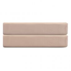 Простыня на резинке из премиального сатина бежевого цвета из коллекции essential,  160х200х30 см Tkano