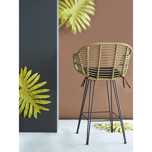 Стул полубарный vetle bent, ротанг Bergenson Bjorn