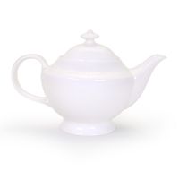 Чайник 1300 мл, белый костяной фарфор, АККУ 8106А