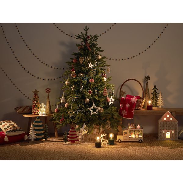 Адвент-календарь с подсветкой festive house из коллекции new year essential Tkano