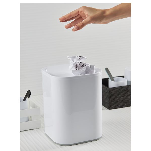 Контейнер для мусора tyer 7 л, белый/серый Bergenson Bjorn Bath