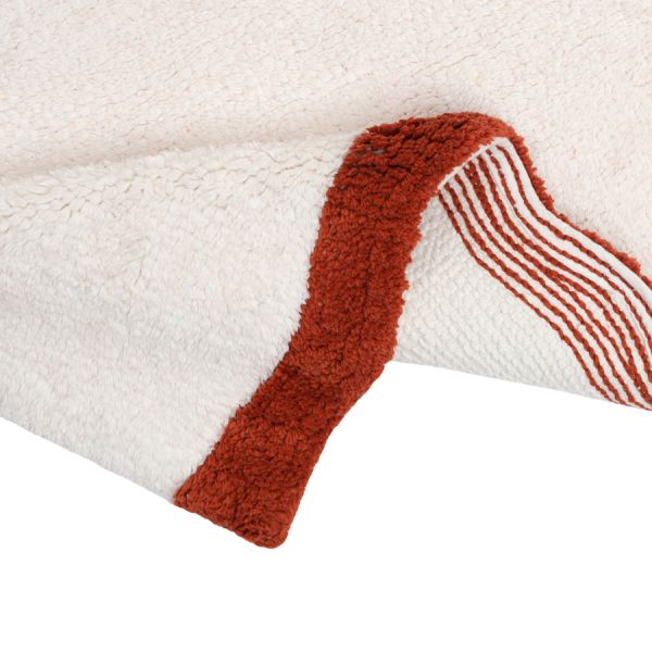 Коврик для ванной с кантом терракотового цвета из коллекции trendy ruffles, 50x80 см Tkano
