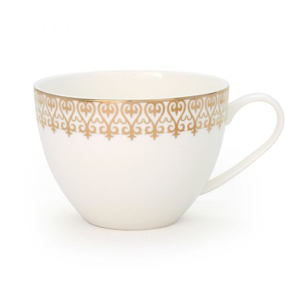 Набор чайных пар Акку из костяного фарфора на 6 персон 12 предметов