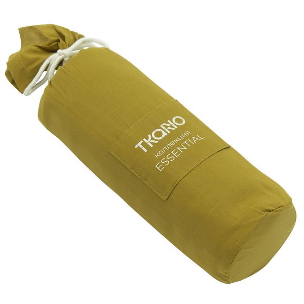 Простыня оливкового цвета с контрастным кантом из коллекции essential 240х270 см