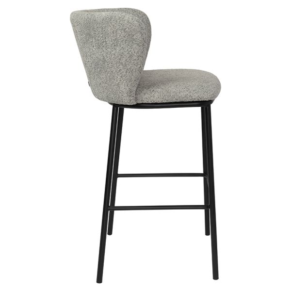 Стул барный foggy, букле, серый Bergenson Bjorn