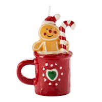 Свеча новогодняя Имбирный Кофе из коллекции new year essential, 9,5 см Tkano