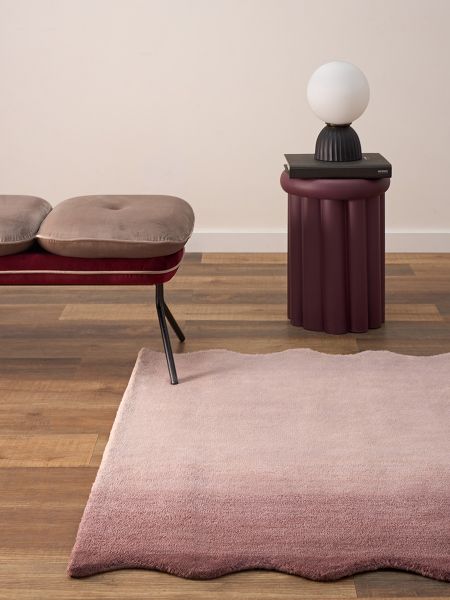 Ковер из шерсти over horizon 120x180 см цвета марсала из коллекции trendy ruffles Tkano