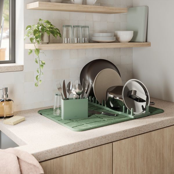 Коврик для сушки посуды udry, 43х61 см, еловый Umbra