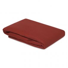 Простыня изо льна и хлопка цвета копченой паприки из коллекции essential, 240х270 см Tkano