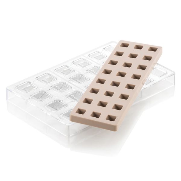 Набор форм для приготовления конфет Квадрат 2 шт