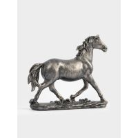 Статуэтка 18 см, полирезин, бронзовая, Бегущий конь, Horse Anna Lafarg