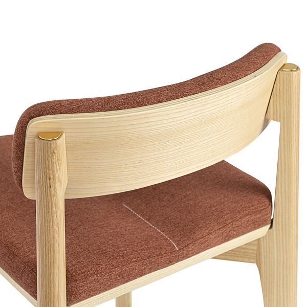 Стул барный aska, рогожка, ясень/терракота Latitude