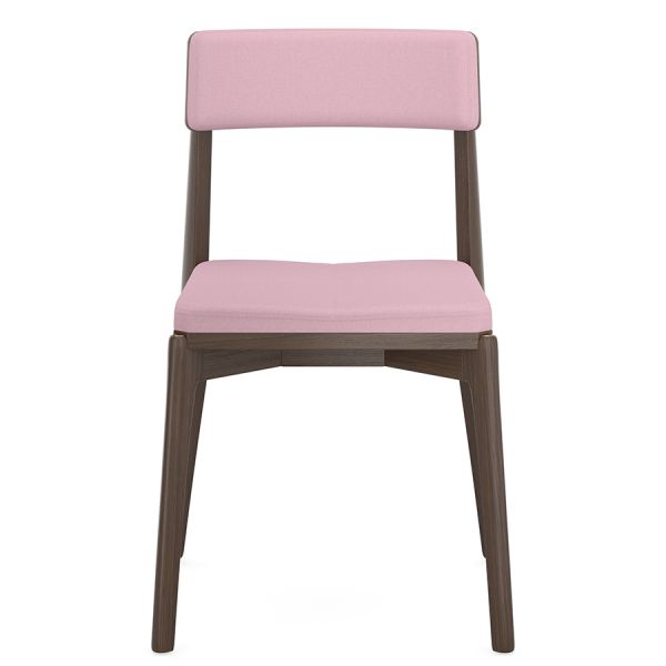 Набор из 2 стульев aska рогожка венге/розовый