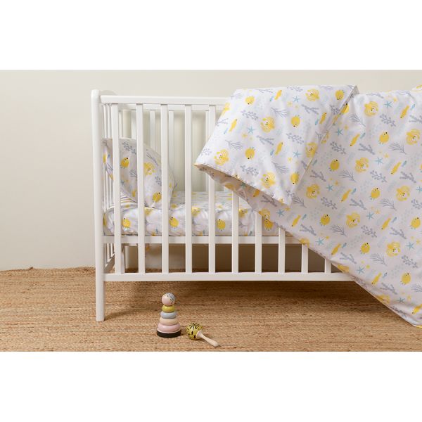 Простыня из сатина с принтом oceania world из коллекции tiny world 160х270 см