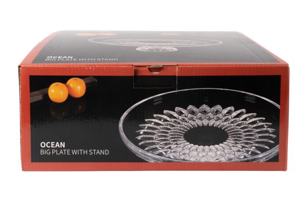 Блюдо на ножке 31х12 см, стекло, Ocean ANNA LAFARG