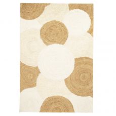 Ковер из джута, шерсти из хлопка agra из коллекции ethnic 120х180 см Tkano