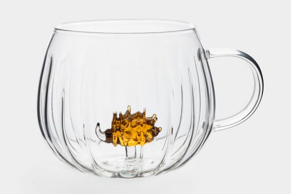 Кружка 400 мл, стекло, Еж, Autumn Forest ANNA LAFARG