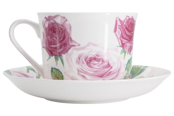 Чашка с блюдцем Розы 0,48 л Maxwell & Williams