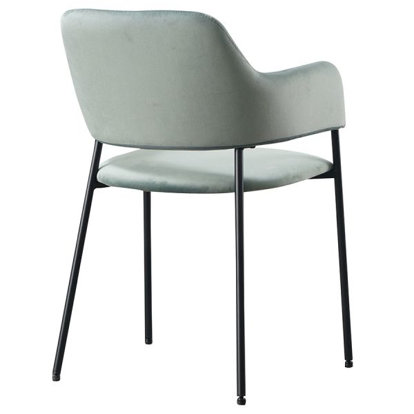 Стул viva серо-зеленый велюр