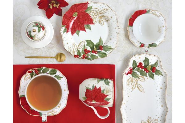 Салатник Пуансеттия и ягоды, 12 см, 0,35 л Easy Life