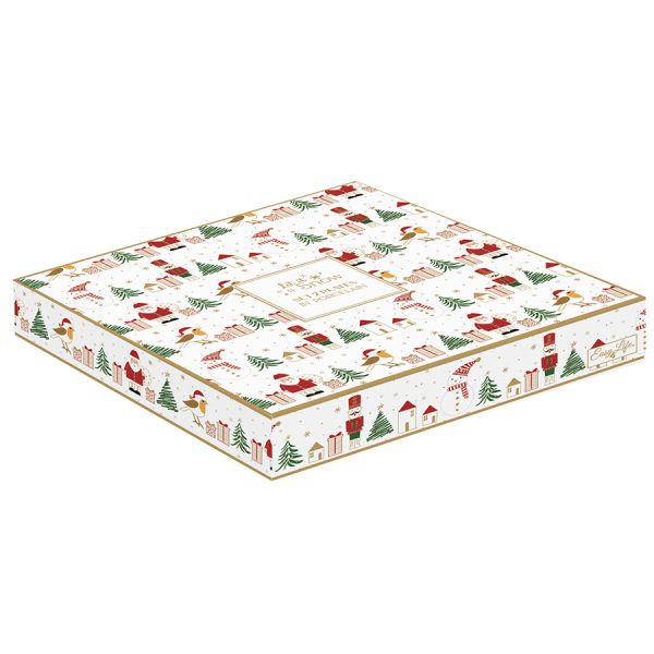 Набор десертных тарелок let it snow santa & snowman 16 см, 2 шт Easy Life
